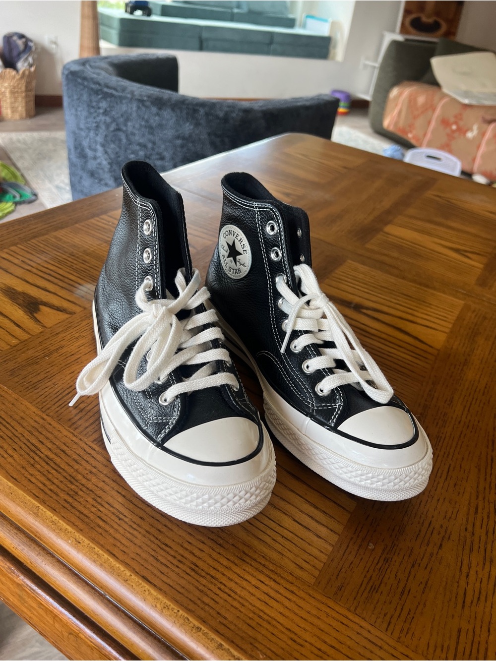 Converse Black and White Kids High Top Sneakers